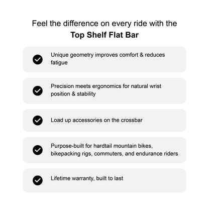 Top Shelf Flat Handlebar